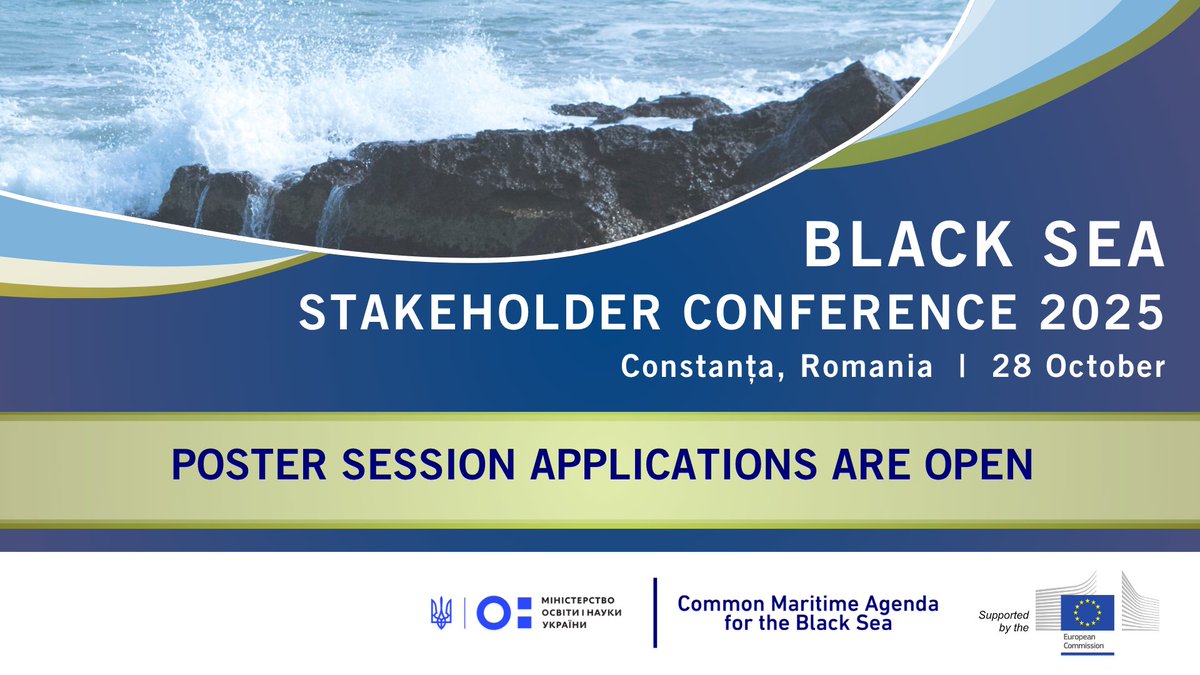 EU_BlackSeaAM's tweet image. 📢The #postersession is BACK! 
Each year, the #BlackSeaStakeholderConference hosts an exhibition of project posters. This increases #project visibility, by allowing poster presenters to share project info with our Conference attendees! 
Apply by 14 OCT: ec.europa.eu/eusurvey/runne…