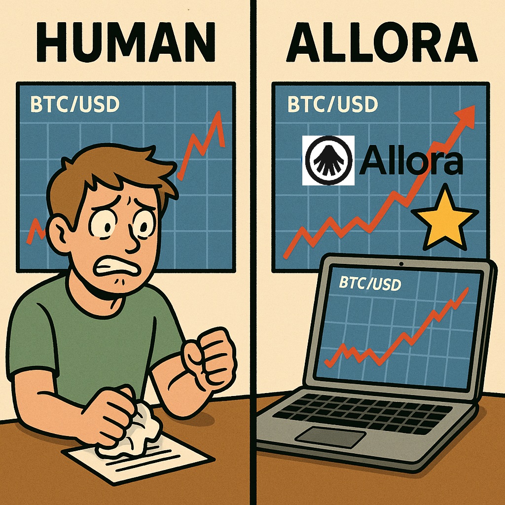 mimkeeeee's tweet photo. 나: 이번엔 오른다
BTC: 급락
나: 분노의 주먹질

vs

Allora:  실시간 학습 완료. 정확도 +12%

사람은 예측하고, Allora는 맞힌다.

이게 바로 Allora가 말하고 싶은 포인트 아닐까요?
@AlloraNetwork https://t.co/nxs9l9zf1d