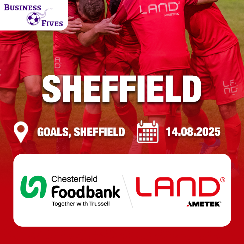 We’re lacing up for Business Fives! ⚽

LAND is taking part in the <a href="/BusinessFives/">Business Fives</a> charity football tournament next week in Sheffield.

We're raising money for Chesterfield Foodbank <a href="/CFoodbankUK/">Chesterfield Foodbank UK</a> - A local charity doing vital work to support families in need, especially during the