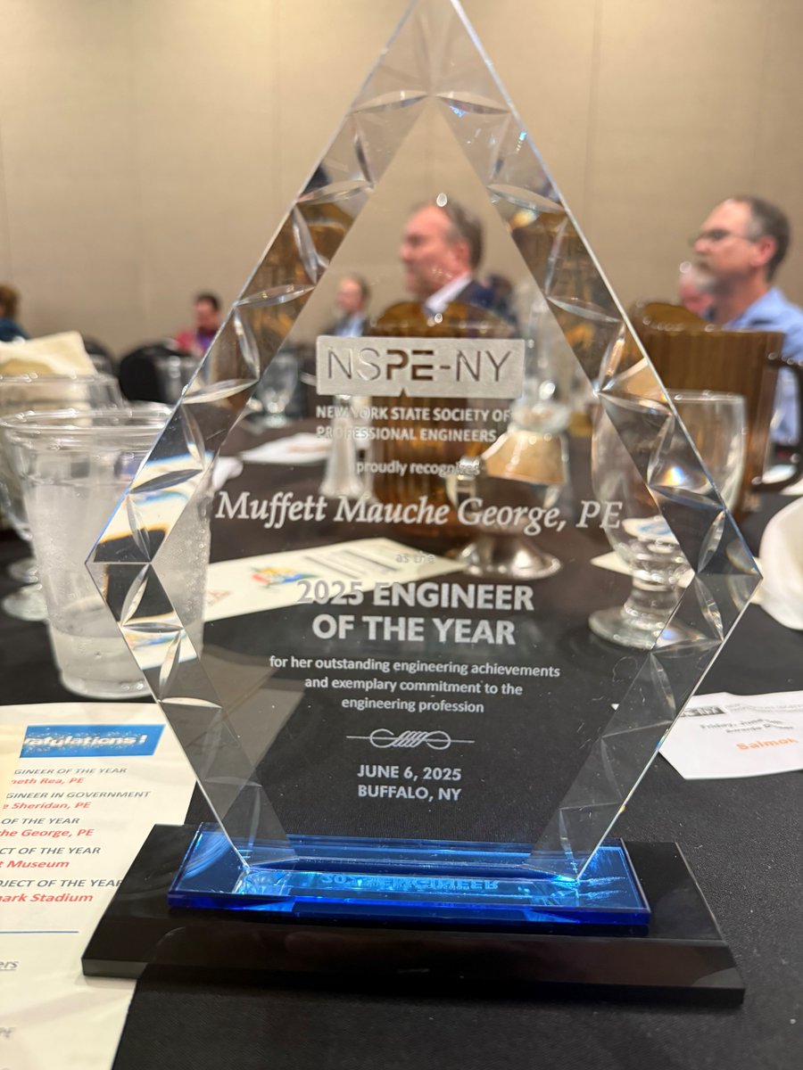 Congratulations to CHA’s own Muffett Mauche George, who has been named Engineer of the Year by <a href="/NYSSPE/">NYSSPE</a>! This award recognizes her ongoing commitment to building a better industry in New York through technical and personal excellence.

Way to go, Muffett! #theCHAway