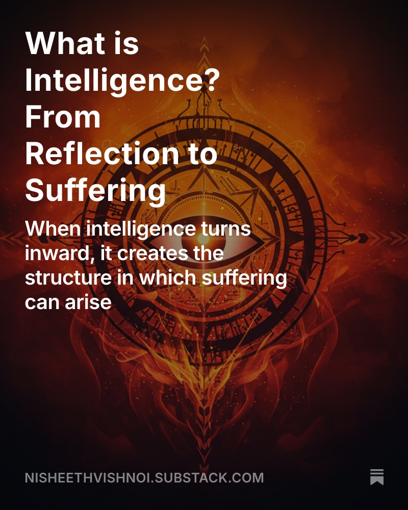 Nisheeth Vishnoi (@nisheethvishnoi) on Twitter photo A new essay:
When intelligence turns inward, it creates the structure in which suffering can arise. 
This piece traces that arc across evolution, introspection, and AI. 
It offers a computational lens on what I call the algorithm of suffering:
open.substack.com/pub/nisheethvi… A new essay:
When intelligence turns inward, it creates the structure in which suffering can arise. 
This piece traces that arc across evolution, introspection, and AI. 
It offers a computational lens on what I call the algorithm of suffering:
open.substack.com/pub/nisheethvi…
