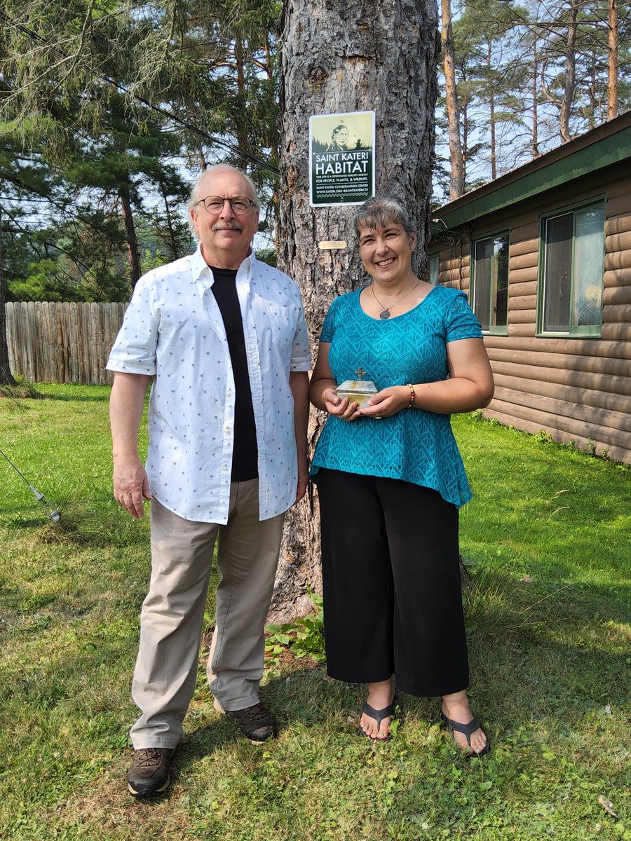 🕊️ I had the great privilege of presenting Saint Kateri Tekakwitha’s reliquary to the Saint Kateri National Shrine and Historic Site in Fonda, NY.

I passed the reliquary to Melissa Miscevic Bramble, Director of Operations, and a dedicated and unwavering advocate for Saint