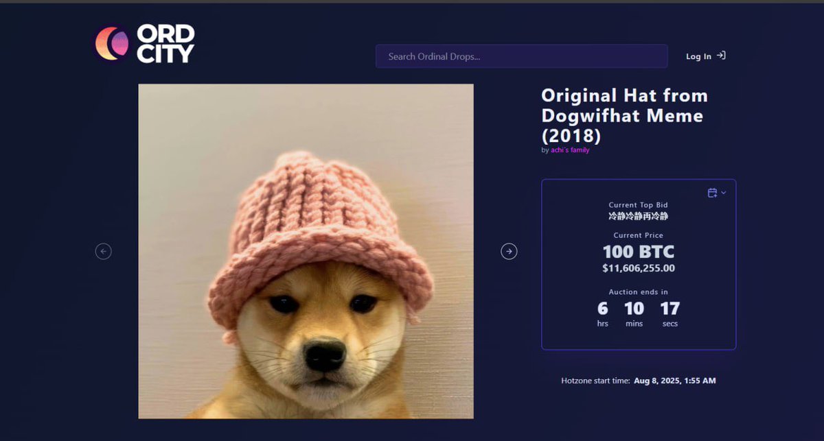OG $HAT created 1 year ago now worth 100 BTC

FkwcnvJ8PRTg97hwWwj48wxdpwzkjSj5gnTz8ib384LB