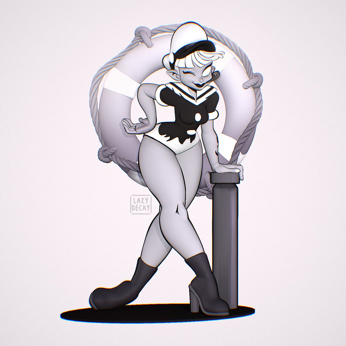 lazy_decay's tweet image. EYE POP 🤍
Concept by @kanggoonart 

#3DCG