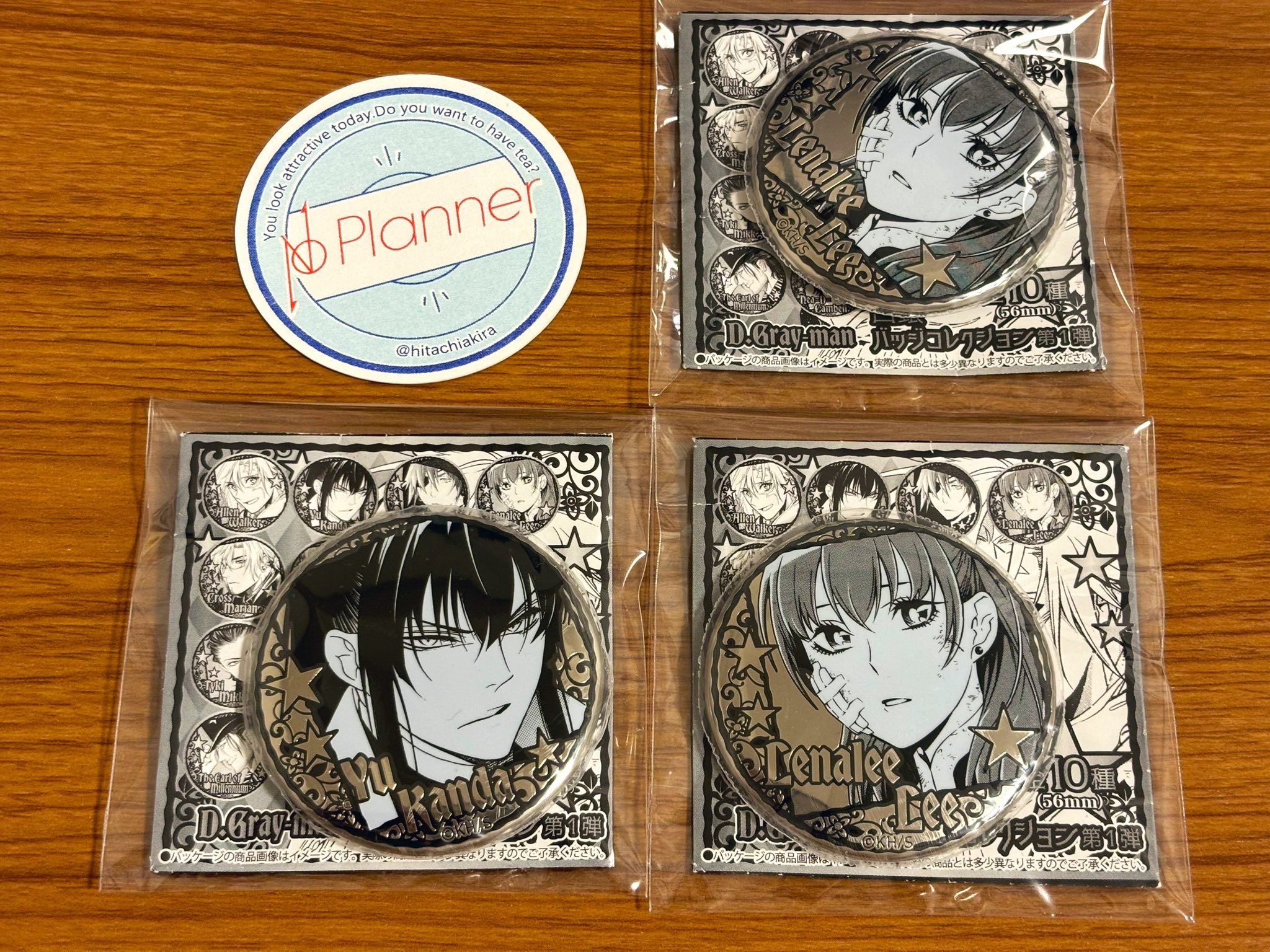 Dグレ　ディーグレーマン　白銀バッジコレクション　7点 D.Gray-man 白銀缶バッジコレクション ハワード・リンク - メルカリ