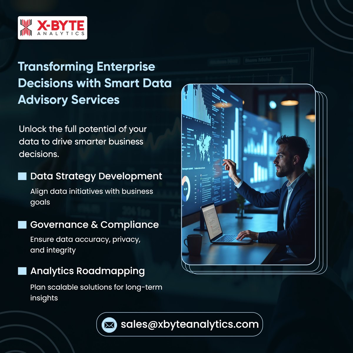 XByteAnalytics's tweet image. Transform decisions with Smart Data Advisory! Align data strategy to business goals, ensure compliance, and unlock insights with scalable analytics. Future-proof your growth with our expert guidance. #DataAdvisory #SmartDataSolutions #XbyteAnalytics
tinyurl.com/4sts82rn