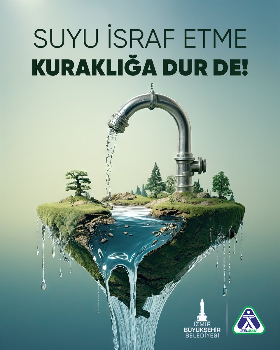 Kuraklık kapımızda, her damla değerli!
İZELMAN A.Ş. olarak doğal kaynaklarımızı korumak için bir damla bile suyun boşa gitmemesi gerektiğine inanıyoruz.
💦 Kullanılmayan muslukları kapat.
💦 Gereksiz yere su akıtma.
💦 Tasarruflu ürünleri tercih et.