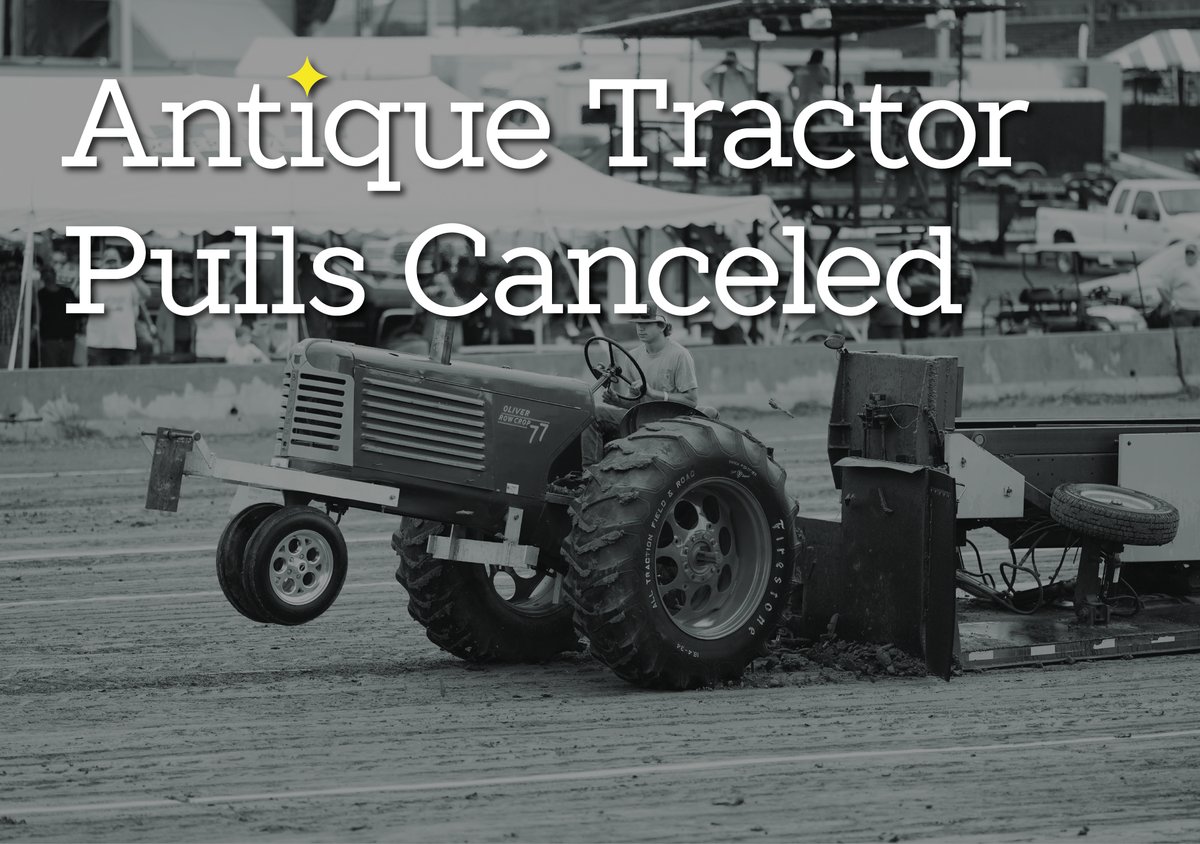 Due to weather conditions, we're sad to announce the Antique Tractor Pulls in Elwell Family Park have been canceled.

For weather updates throughout the Fair please visit iowastatefair.org/about/weather-…