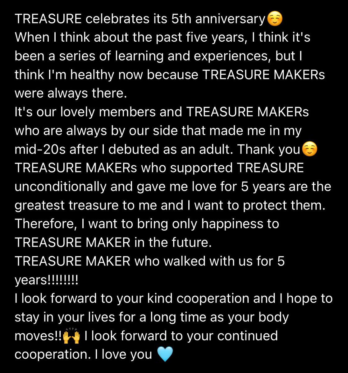250807 [WEVERSE POST UPDATE] 

Happy 5th Anniversary, Yoon Jaehyuk! 
We love you too 💖

🔗 weverse.io/treasure/artis… 

#YOONJAEHYUK #윤재혁 #TREASURE #트레저 <a href="/treasuremembers/">TREASURE</a>