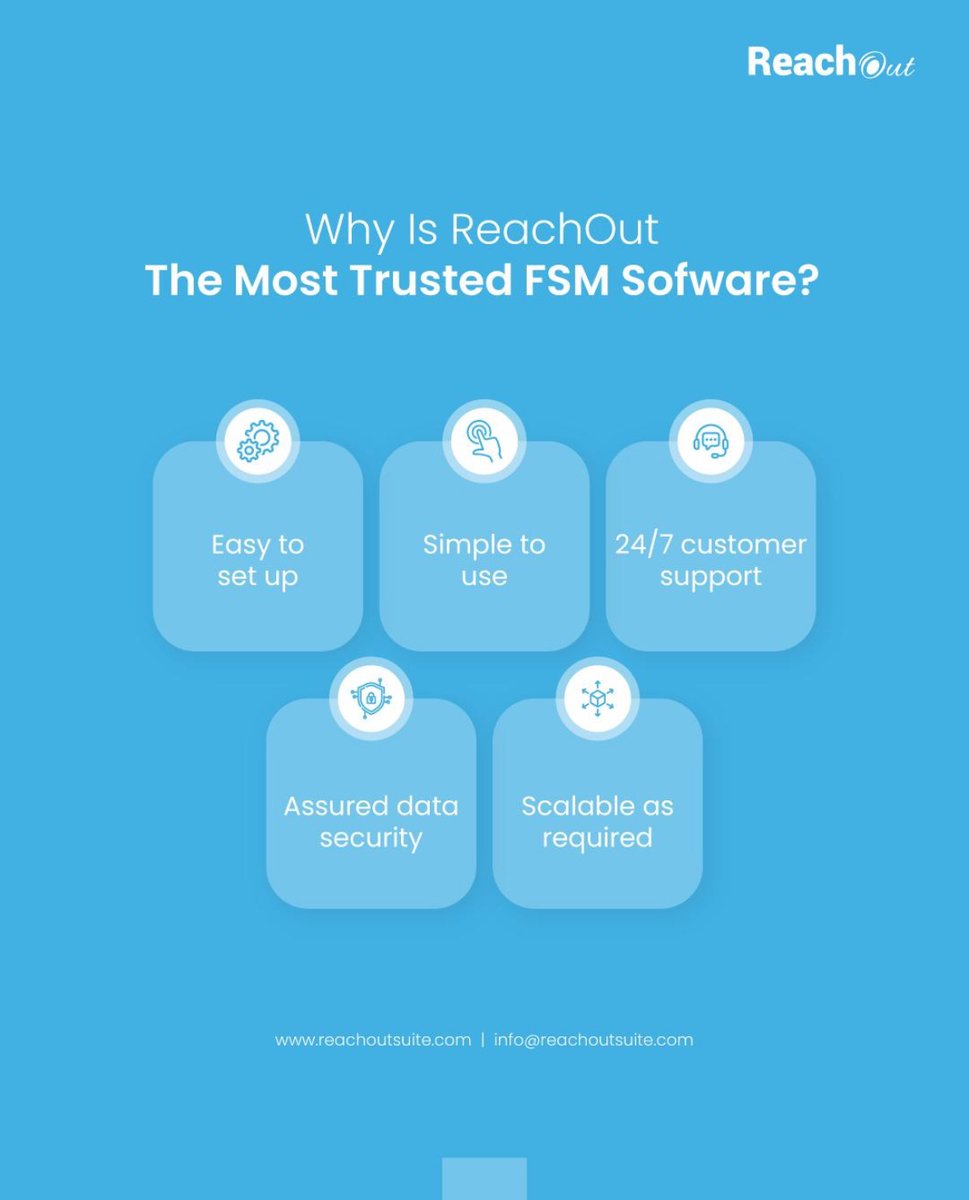 ReachOutSuite's tweet image. All-in-One Field Service Solution for Any Industry!
HVAC, pest control, IT, landscaping—ReachOut Suite fits your needs.
✨ Smart scheduling
Custom digital forms
Inventory & job management
Mobile-ready for crews
Discover more: reachoutsuite.com/in/industries #FieldService #FSMsoftware