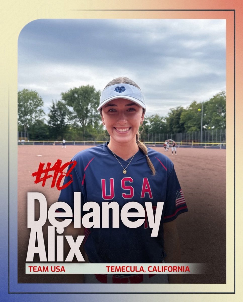 Our pitcher Delaney Alix is representing  Team USA serving as an ambassador in Europe and playing against international teams. It’s a great event, competing in an international format and Delaney is representing our program and university well!  <a href="/JeffersonRams/">Jefferson Rams 🐏</a>