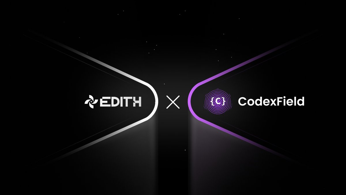 EDITH SuperAi (@edithapp) on Twitter photo EDITH x CodexField
We’re thrilled to announce our partnership with <a href="/CodexField/">CodexField</a> — a visionary force driving the future of decentralized AI content and monetization.
⚡️ Together with EDITH AI — the first protocol turning compute, agents, energy, and real estate into on-chain EDITH x CodexField
We’re thrilled to announce our partnership with <a href="/CodexField/">CodexField</a> — a visionary force driving the future of decentralized AI content and monetization.
⚡️ Together with EDITH AI — the first protocol turning compute, agents, energy, and real estate into on-chain