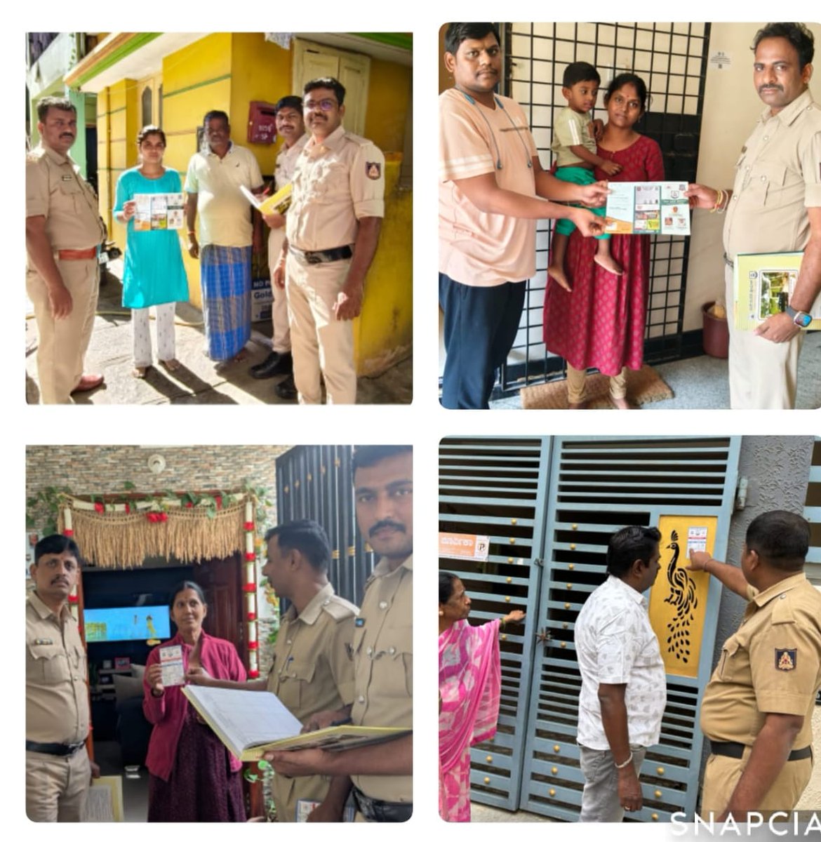 ಈ ದಿನ ಉತ್ತರ ವಿಭಾಗದ ನಂದಿನಿ ಲೇಔಟ್ ಪೊಲೀಸ್ ಠಾಣಾ      ವ್ಯಾಪ್ತಿಯಲ್ಲಿ, ಮನೆ ಮನೆಗೆ ಪೊಲೀಸ್ ಕಾರ್ಯಕ್ರಮದ ಅಂಗವಾಗಿ  ಮನೆಗಳಿಗೆ ಭೇಟಿ ನೀಡಿ  ಸಾರ್ವಜನಿಕರ ಸಮಸ್ಯೆಗಳನ್ನು ಆಲಿಸಿ ಸ್ಪಂಧಿಸಲಾಯಿತು.