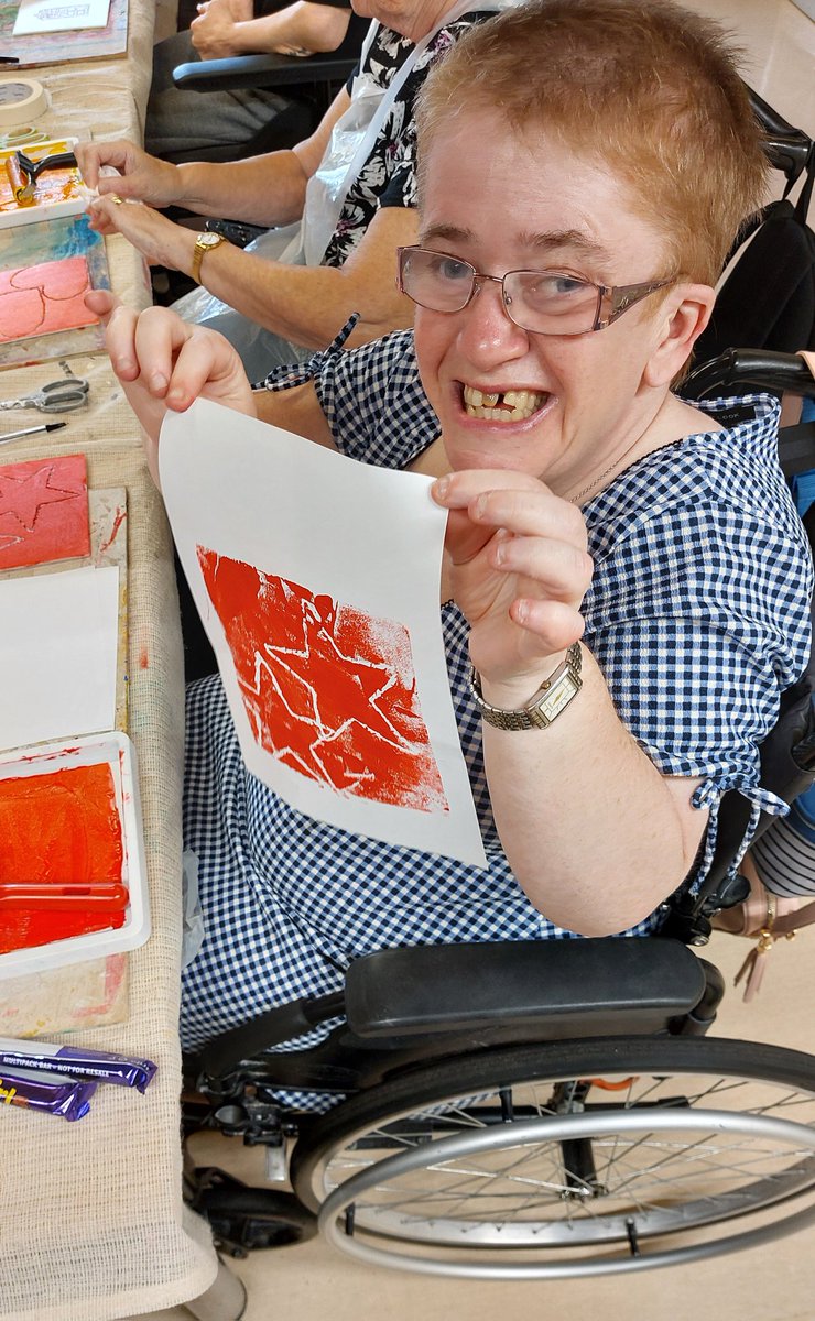 What a smashin' morning with the Thursday Art Group at the amazing Disability Resource Centre ...!  A full house today making phenomenal prints...well done artists your work is fab...!...
