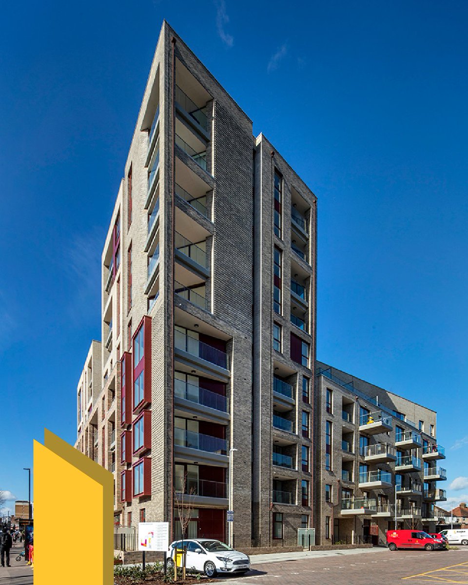 ⏪ It's London Road in Isleworth for this #TBT

1️⃣5️⃣5️⃣ Homes for affordable and private rent, and shared ownership.
🏢 Built over nine blocks, ranging from four to nine storeys.
🧱 Characterful inclusions of three contrasting brick types and striking aluminium windows.