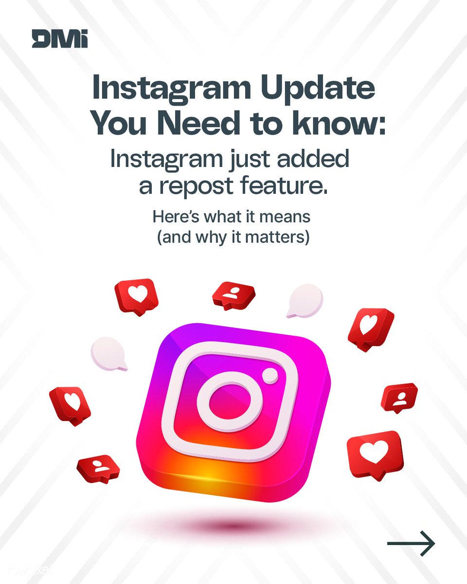 DigitalDmi's tweet photo. You can now officially Repost content on Instagram just like TikTok’s repost or X’s retweet.
Walk with us:
1/4
#DMiMarketingAgency #Baleba #Barcola #Sonny #Grealish #Norgaard #Transformed #MasterChef #Martinelli #DigitalMarketingAgency #Mildred #Farm24 https://t.co/3inmS7jaq7