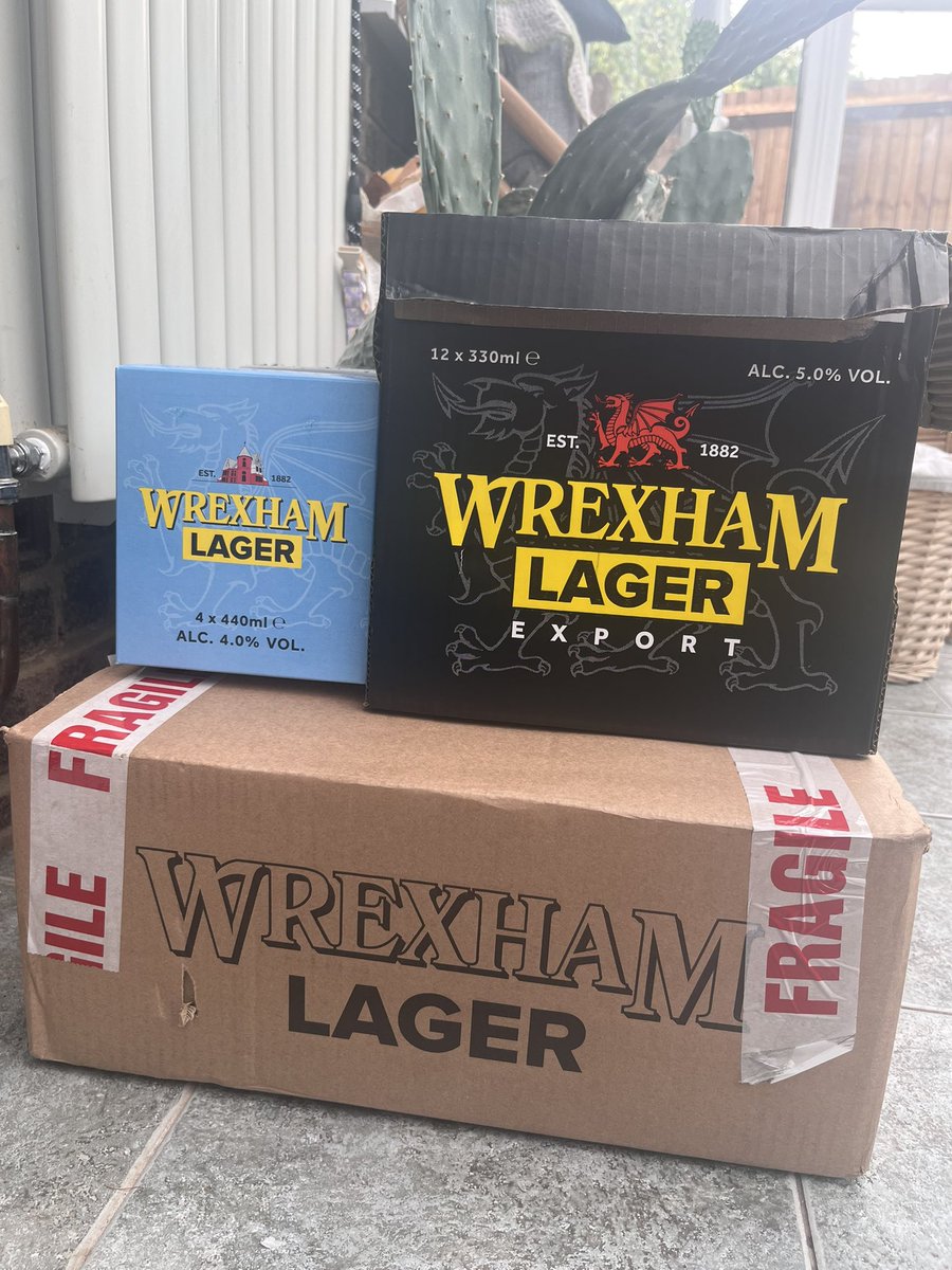 Mr P-Data (@mrpdata1) on Twitter photo Superbly impressed by the amazing service from <a href="/WXM_Lager/">Wrexham Lager</a>. Ordered their bundle pack yesterday morning. It has just been delivered! Just in time for the new season. Superbly impressed by the amazing service from <a href="/WXM_Lager/">Wrexham Lager</a>. Ordered their bundle pack yesterday morning. It has just been delivered! Just in time for the new season.