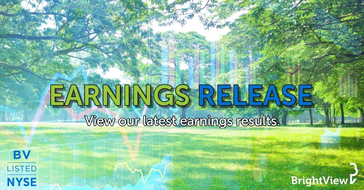BrightView's tweet image. Today, we reported our Third Quarter FY2025 results. hubs.li/Q03BLjvv0