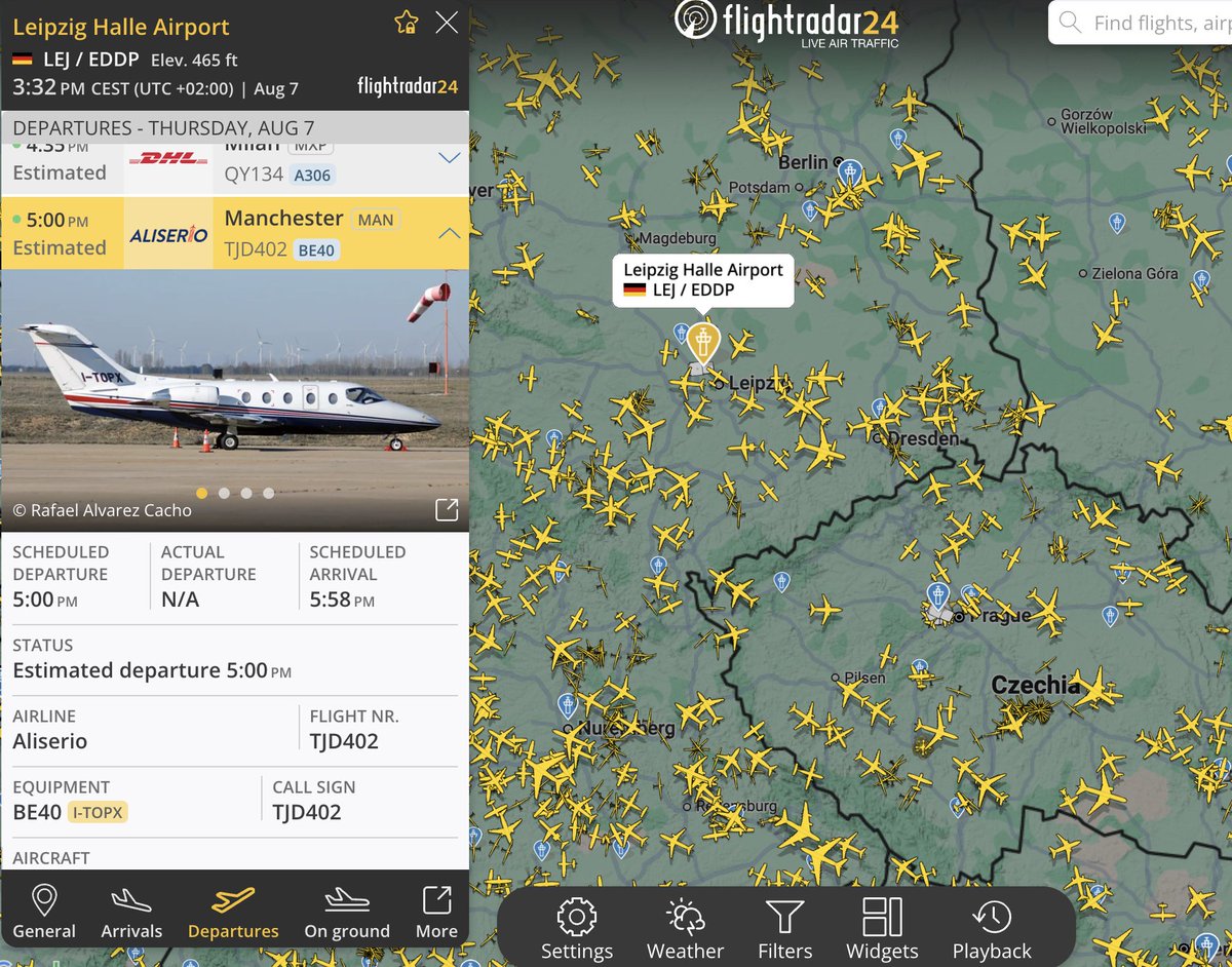 Private jet leaves Leipzig at 5pm to Manchester.

SESKO IS ON HIS WAY TO MUFC