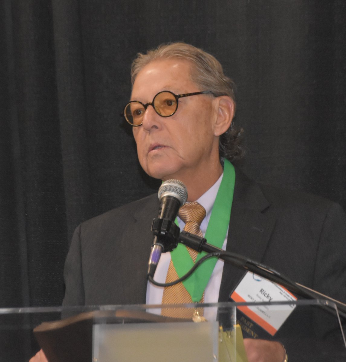 Ricky Guidry proudly wearing his distinguished LPA Pharmacist of the Year green ribboned medal.   Thank you for your continued excellence and commitment to the field.