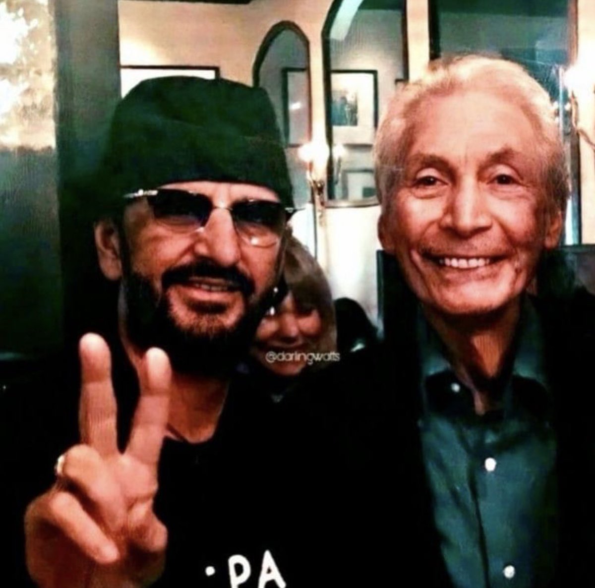 "Oh, give me the beat boys and free my soul
 I wanna get lost in your rock and roll
 And drift away."
#ringostarr #charliewatts #unclekracker