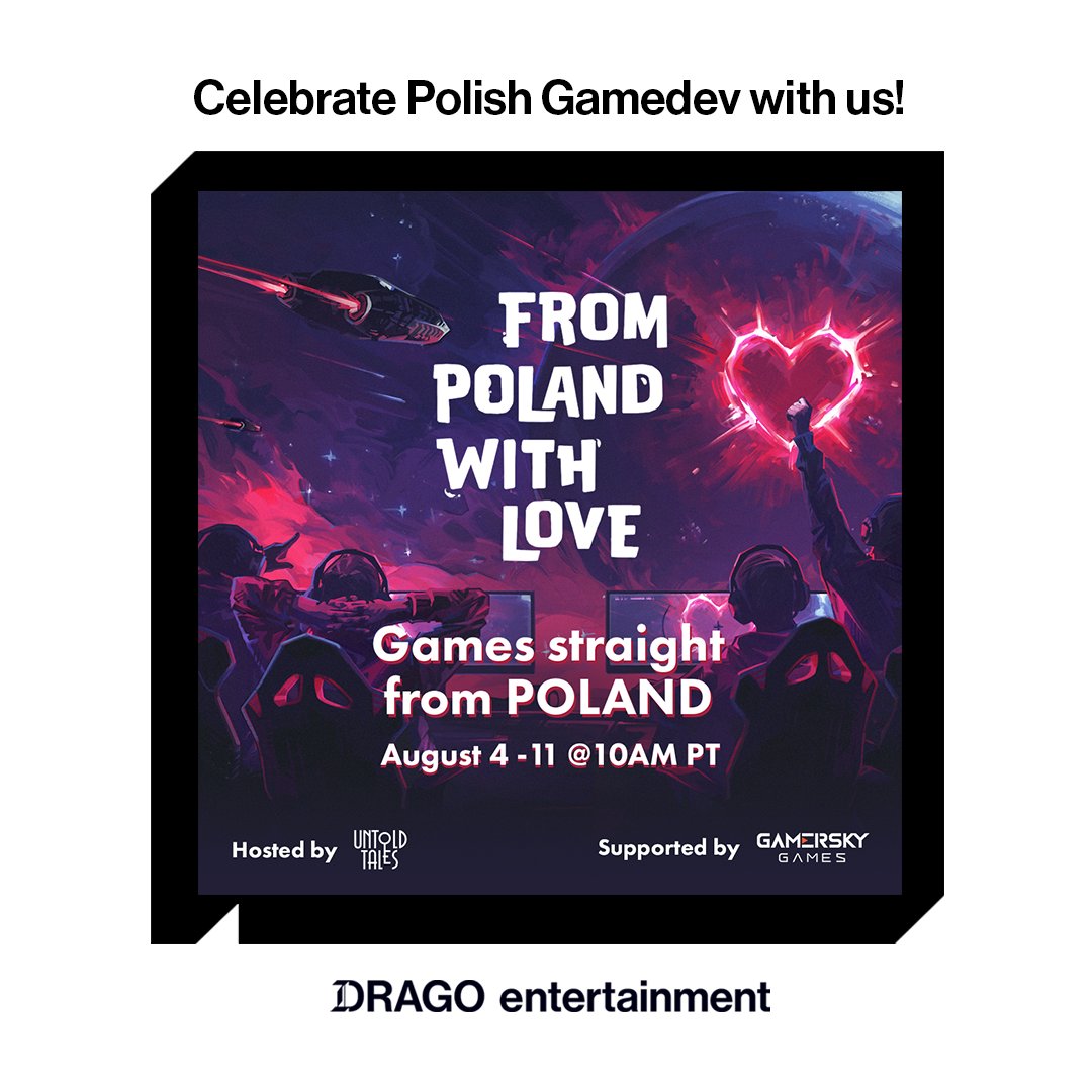 Polish devs unite 🇵🇱🎮

We’re joining the From Poland with Love Steam event - celebrating the best of our local gamedev scene.

Come see what we’re cooking:
👉
store.steampowered.com/sale/FromPolan…

#FromPolandWithLove2025
