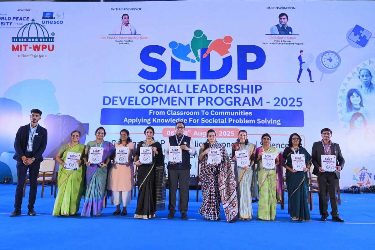 MITWPUOfficial's tweet photo. Day 2 SLDP 2025!

4 powerful sessions under #CommunitiesForChange featuring Padma Shri Chami Murmu, climate activists, social entrepreneurs &amp; creative changemakers. 

Grassroots leadership driving sustainable innovation.

#MITWPU #SLDP #SLDPDay2 #Leadership #LeadershipMatters https://t.co/rPpXe00bNf