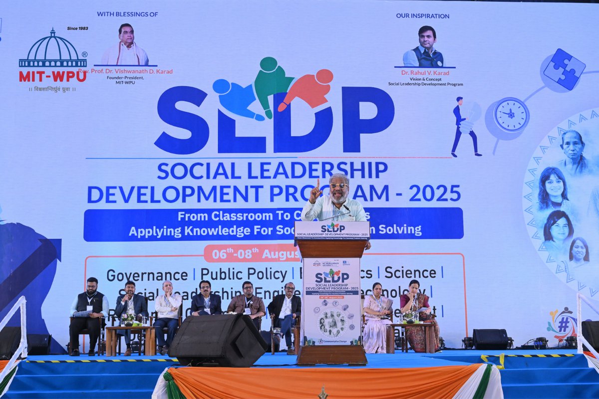 MITWPUOfficial's tweet photo. Day 2 SLDP 2025!

4 powerful sessions under #CommunitiesForChange featuring Padma Shri Chami Murmu, climate activists, social entrepreneurs &amp; creative changemakers. 

Grassroots leadership driving sustainable innovation.

#MITWPU #SLDP #SLDPDay2 #Leadership #LeadershipMatters https://t.co/rPpXe00bNf