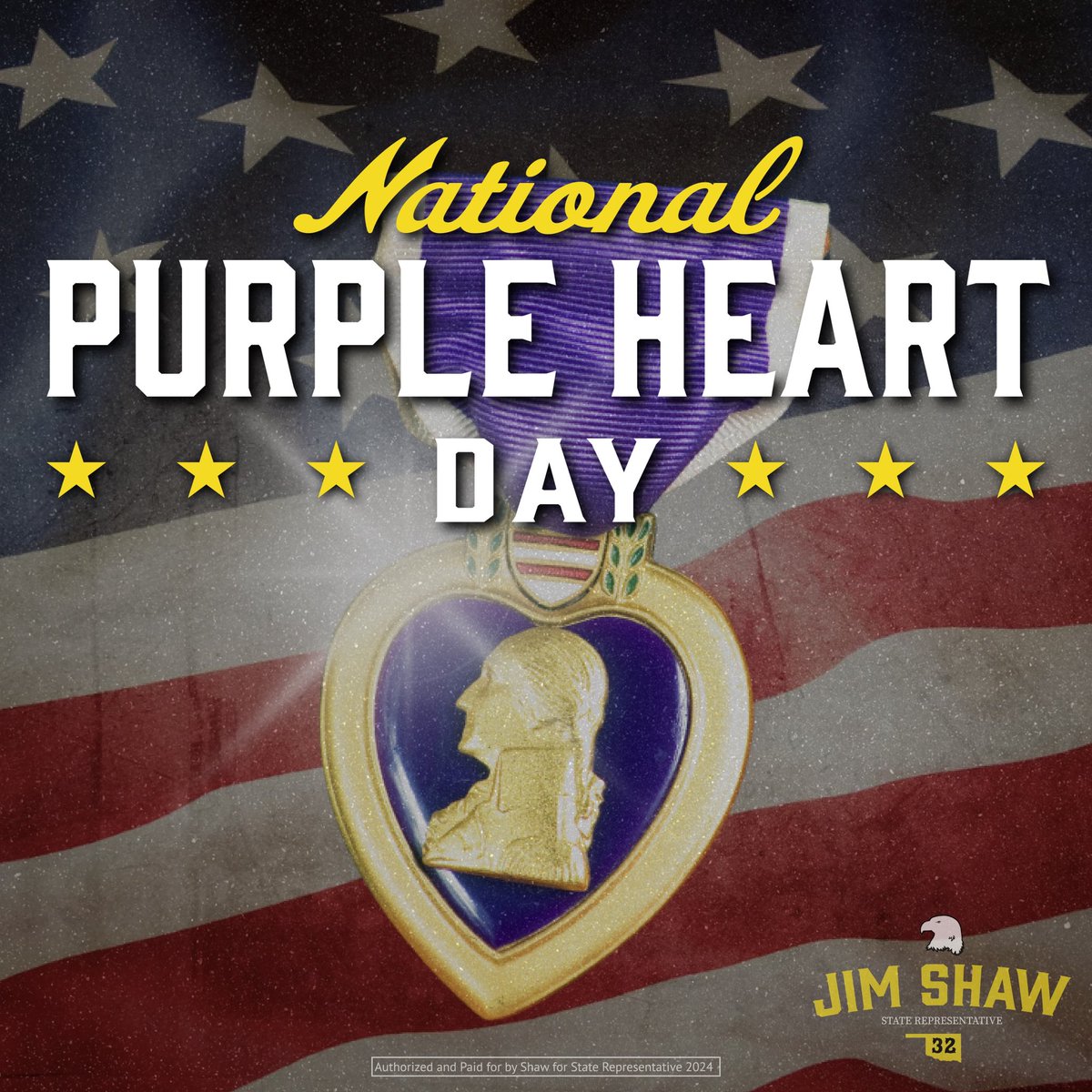 Today, we honor those who were wounded or killed in combat. Your bravery, courage, and selflessness will never be forgotten. 🇺🇸