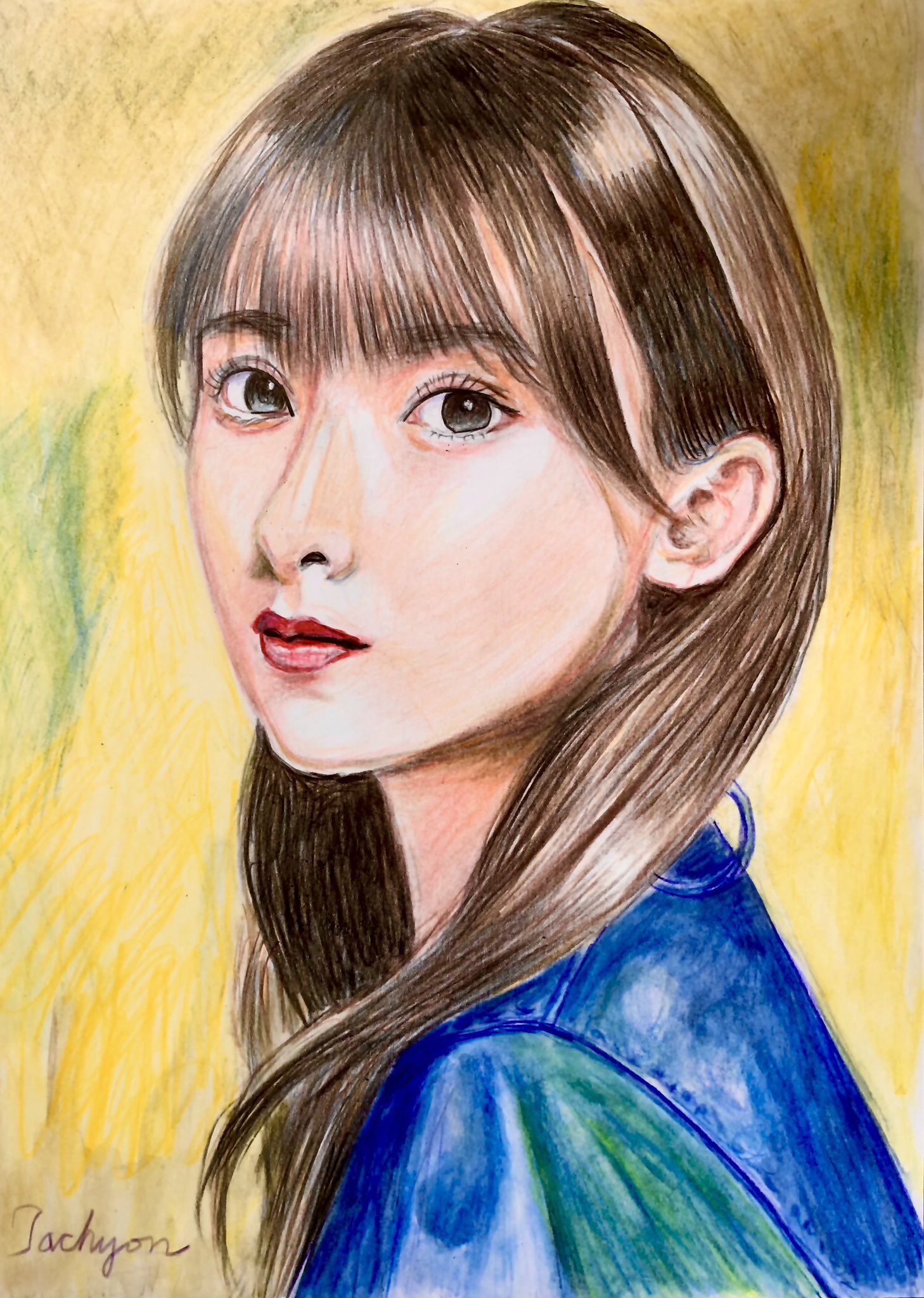 色鉛筆画 A4 2作品 ☆モア☆ 色鉛筆画 A4 2作品 ☆モア☆様専用