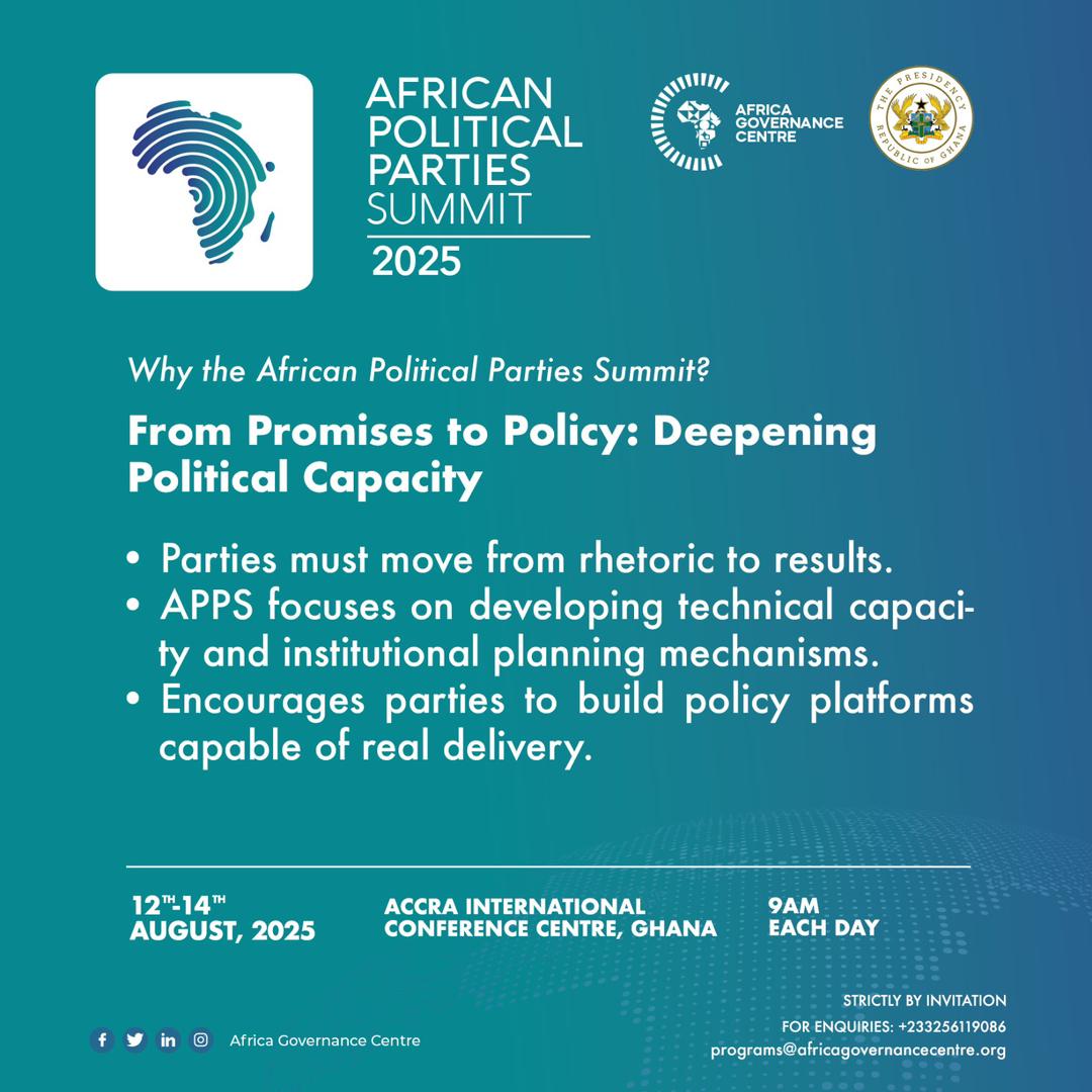Ehli_kphlim (@ehli_kphlim) on Twitter photo 05 Days to go 🚨
Participation is strictly by invitation.
For enquiries, contact: +233 256 119 086 | programs@africagovernancecentre.org
#APPS2025
@africagovcentre 05 Days to go 🚨
Participation is strictly by invitation.
For enquiries, contact: +233 256 119 086 | programs@africagovernancecentre.org
#APPS2025
@africagovcentre