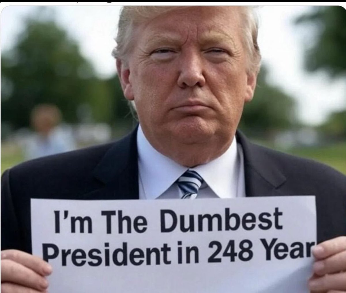 ron_hites's tweet photo. @PatriotErin @catturd2 This is the guy who thinks there’s 9 stages in Cancer, and that he can get Big Pharma to drop the cost of medications down by 1500%! 
He actually raised Tariffs on an island that has only Penguins!
Trump is truly the (((dumbest))) President ever! https://t.co/VAuoIgqL6l