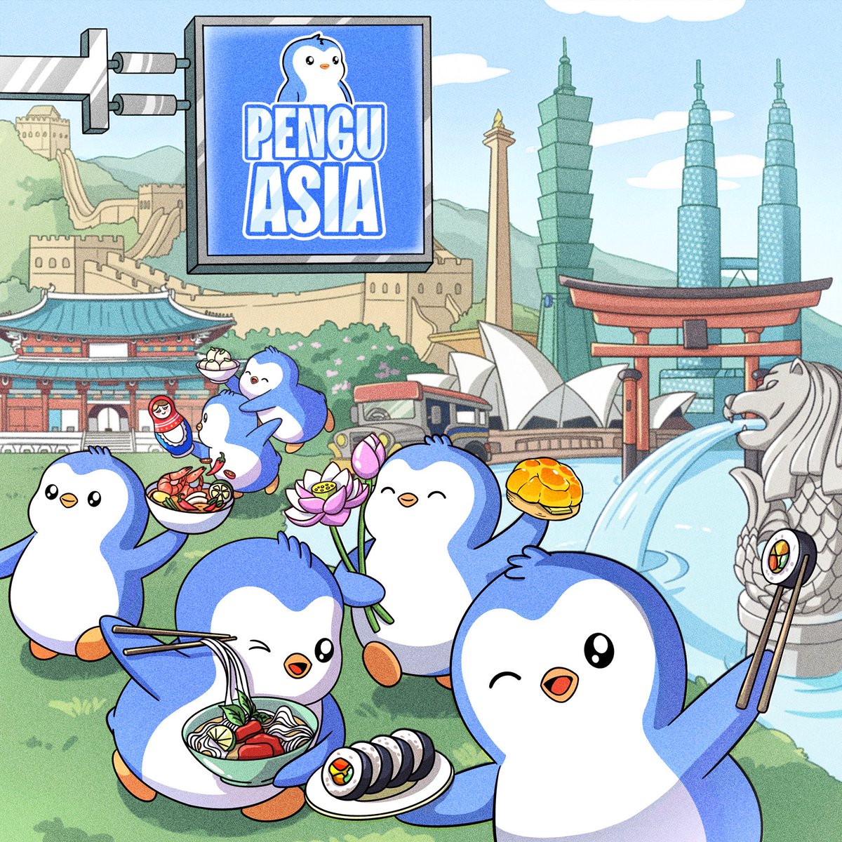 Pudgy Penguins (@pudgypenguins) on Twitter photo Introducing <a href="/IglooAPAC/">Igloo APAC</a>, the official APAC arm of <a href="/IglooInc/">Igloo</a>.
Igloo Asia will work to make Pudgy Penguins and Pengu a household name across Asia through major partnerships, localized products, and country takeovers with <a href="/PenguAsia/">PENGU Asia</a>.
The Huddle is global 🐧 Introducing <a href="/IglooAPAC/">Igloo APAC</a>, the official APAC arm of <a href="/IglooInc/">Igloo</a>.
Igloo Asia will work to make Pudgy Penguins and Pengu a household name across Asia through major partnerships, localized products, and country takeovers with <a href="/PenguAsia/">PENGU Asia</a>.
The Huddle is global 🐧