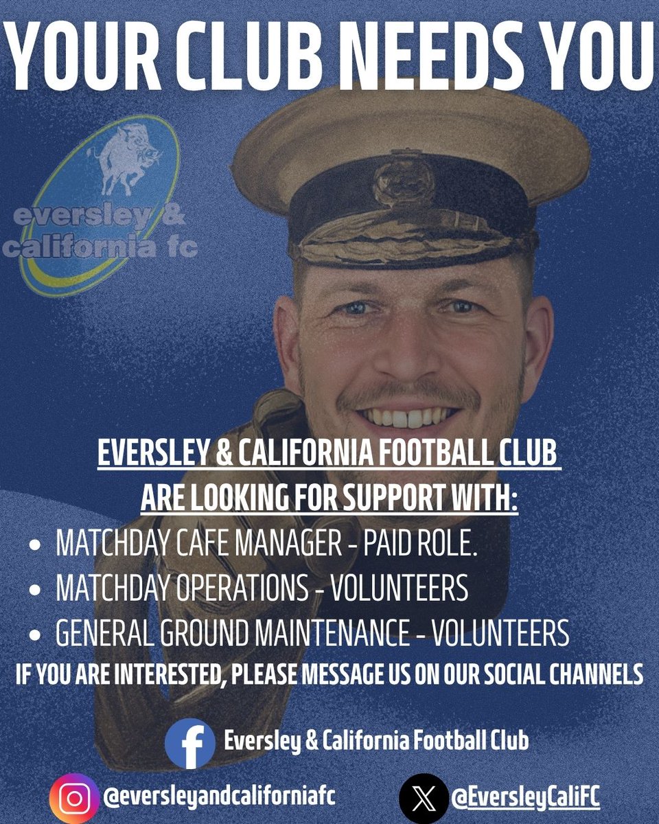 Eversley & California FC π (@eversleycalifc) on Twitter photo ππππππππππ ππππππππ
Weβre still looking for passionate individuals to join our team, with both paid and voluntary positions available.
If youβre interested, please send us a direct message, weβd love to hear from you.
<a href="/nonleaguevol/">Non-League Volunteers</a> <a href="/fiberkshire/">Football in Berkshire</a> <a href="/nonleagueroles/">Non-League Roles</a> ππππππππππ ππππππππ
Weβre still looking for passionate individuals to join our team, with both paid and voluntary positions available.
If youβre interested, please send us a direct message, weβd love to hear from you.
<a href="/nonleaguevol/">Non-League Volunteers</a> <a href="/fiberkshire/">Football in Berkshire</a> <a href="/nonleagueroles/">Non-League Roles</a>