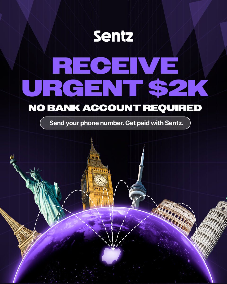Wherever you are in the world, Sentz allows you to receive dollars from anyone just with your phone number. 
Send a payment request now on Sentz.
#Sentz