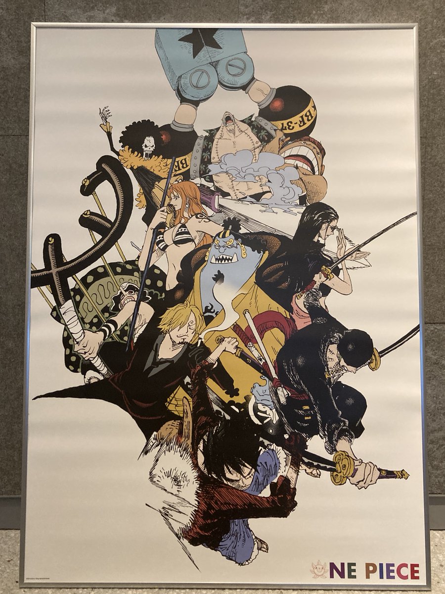 ワンピース アートポスターとライターセット ONE PIECE MUGIWARA STORE HARAJUKU on X: