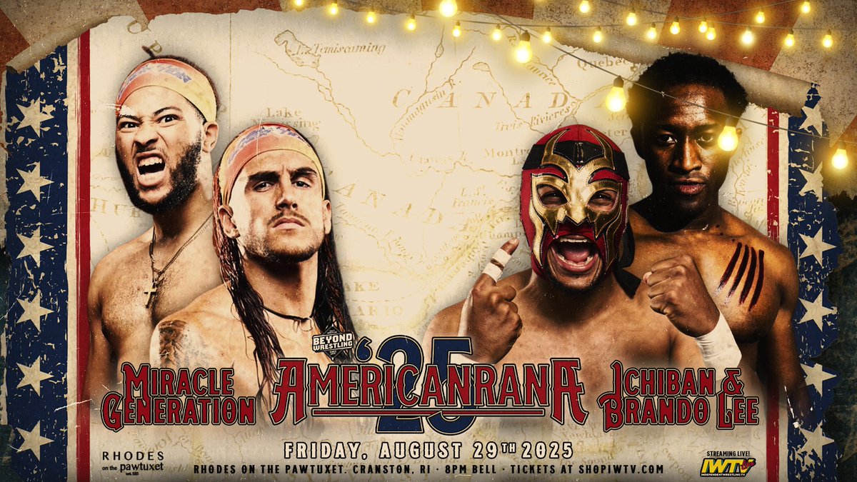 Beyond Wrestling (@beyondwrestling) on Twitter photo We are seeking sponsors for #Americanrana on Friday, 8/29 at Rhodes On The Pawtuxet in Cranston.
Please email beyondwrestling@gmail.com if interested!
This is the biggest venue we've ever run in Rhode Island and can theoretically accommodate a crowd of about 2,000 people. We are seeking sponsors for #Americanrana on Friday, 8/29 at Rhodes On The Pawtuxet in Cranston.
Please email beyondwrestling@gmail.com if interested!
This is the biggest venue we've ever run in Rhode Island and can theoretically accommodate a crowd of about 2,000 people.