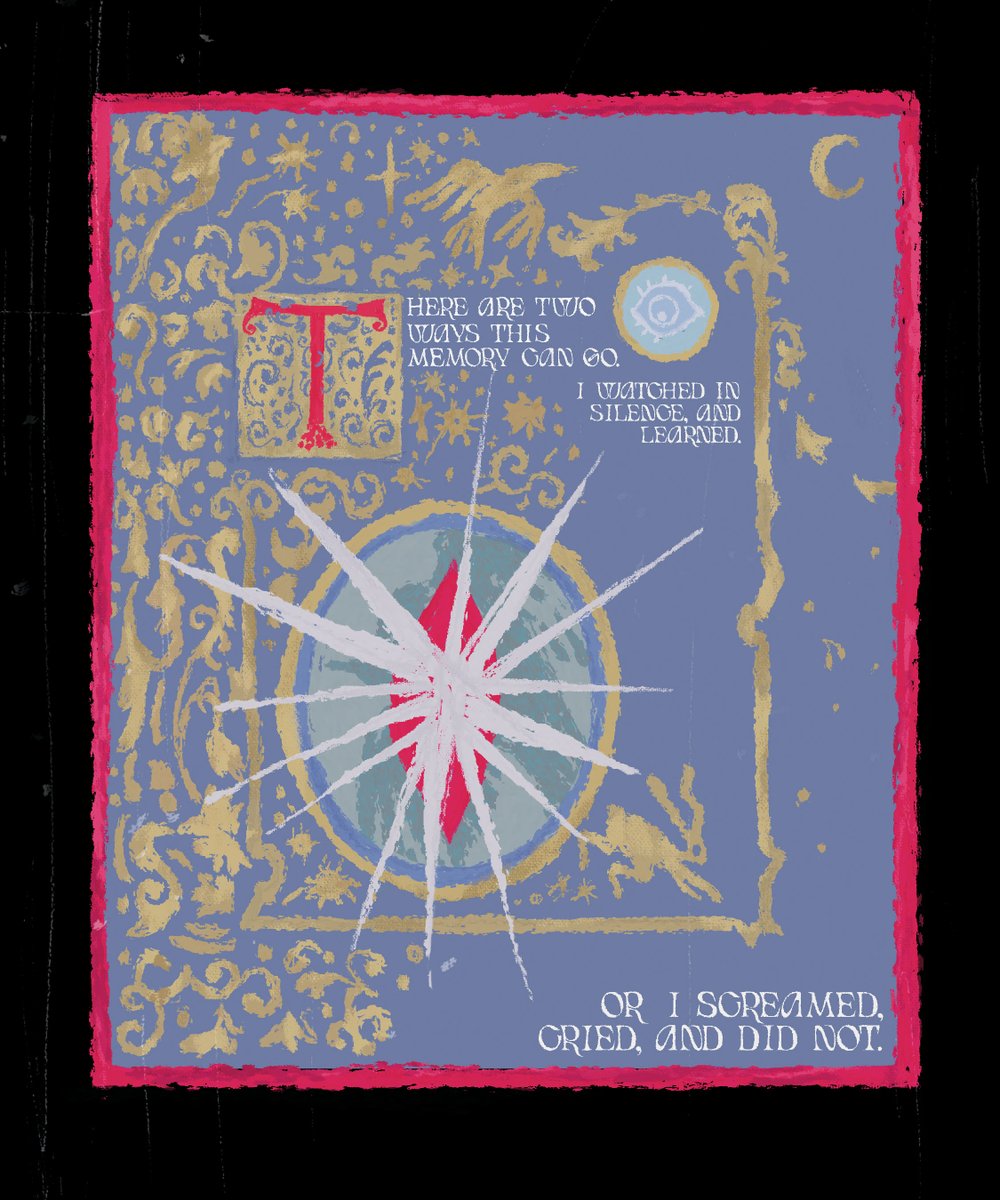 ShortBox Comics Fair (@sbcomicsfair) on Twitter photo WHEN I WAS A CHILD, I WATCHED A MAN DISMEMBER A DOVE by <a href="/alexcsiple/">alex siple 🏳️🌈 ANYC Table M6</a> is a stunning new Berserk fancomic about trauma and memory, in the style of a medieval illuminated manuscript.
For all the Griffith sympathisers!
Debuting at SBCF this October! WHEN I WAS A CHILD, I WATCHED A MAN DISMEMBER A DOVE by <a href="/alexcsiple/">alex siple 🏳️🌈 ANYC Table M6</a> is a stunning new Berserk fancomic about trauma and memory, in the style of a medieval illuminated manuscript.
For all the Griffith sympathisers!
Debuting at SBCF this October!