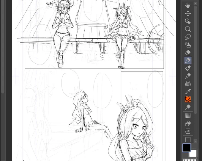 諸般の事情でヒナを描いてる   かわいくてびっくりする瞬間がある 