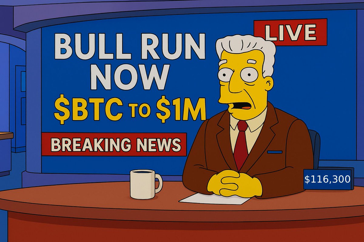 🧵 The Simpsons did it again.
They predicted the next Bitcoin bull run — and here’s why it actually makes sense👇