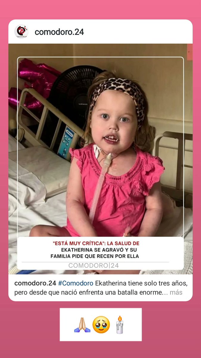 Hablemos de donación pediatrica.
Eka espera su corazón hace muchísimos meses.
Se atiende en el mismo Hospital que Hila.

Donar ORGANOS salva vidas 💚