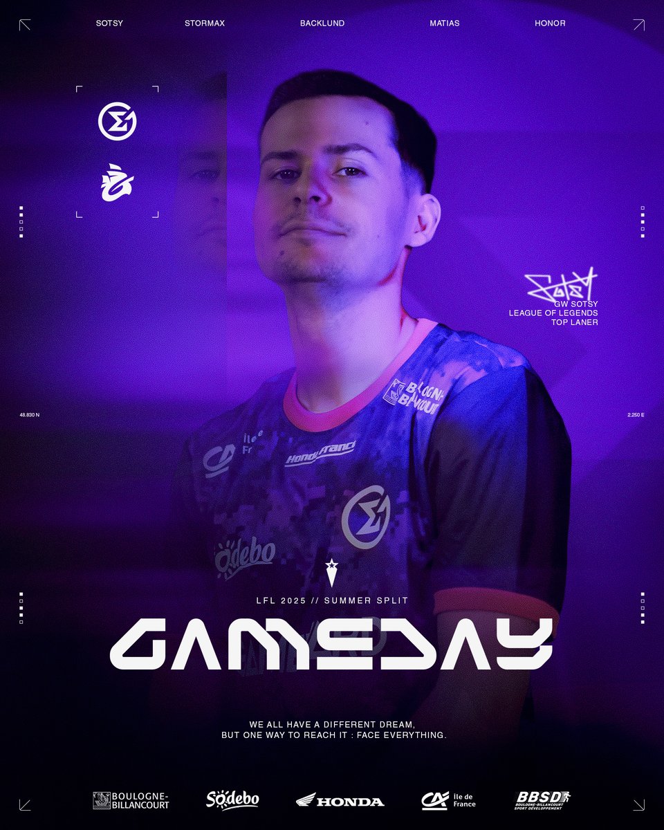 NOUVELLE SEMAINE DE LFL 🎊

Ce soir, nos champions affrontent le gros poisson !

⚔️ LFL Summer Split 2025 VS <a href="/Galions_/">Galions</a> 
⏰ 21h  
📺 Cast par <a href="/OTP_LoL/">OTP LoL</a> sur Twitch

On va en faire des sushis, ne vous en faites pas 🍣

#GWWIN #FaceEverything