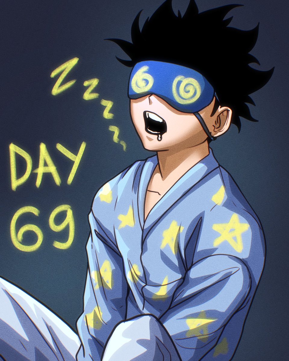 Day 69 of drawing everyday for 100 days, quick 25 mins sketch of this sleepy head