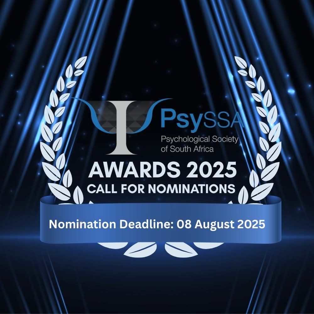PsySSA (@psyssa_) on Twitter photo ⏳ 1 Day Left!
🏆 Nominations for the 2025 #PsySSA Annual Awards close 08 August!
Know a psychology leader in service, teaching, mentorship or practice?
This is your final chance to honour their impact.
📧 fatima@psyssa.com
🔗 psyssa.com/awards-nominat…
#CelebrateExcellence ⏳ 1 Day Left!
🏆 Nominations for the 2025 #PsySSA Annual Awards close 08 August!
Know a psychology leader in service, teaching, mentorship or practice?
This is your final chance to honour their impact.
📧 fatima@psyssa.com
🔗 psyssa.com/awards-nominat…
#CelebrateExcellence