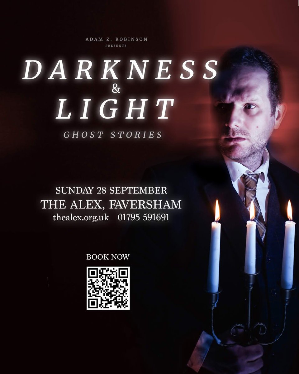 DarkLightBook's tweet photo. GHOST STORIES IN FAVERSHAM: Join us for Darkness &amp; Light at The Alex, #Faversham, Sun 28 Sept. Come face-to-face with terror… One lamp-lit storyteller, two ghostly tales and nothing else but the infinite horrors of the surrounding darkness.

Book now: https://t.co/WSPuZGN1o5 https://t.co/vW42KFo5LG
