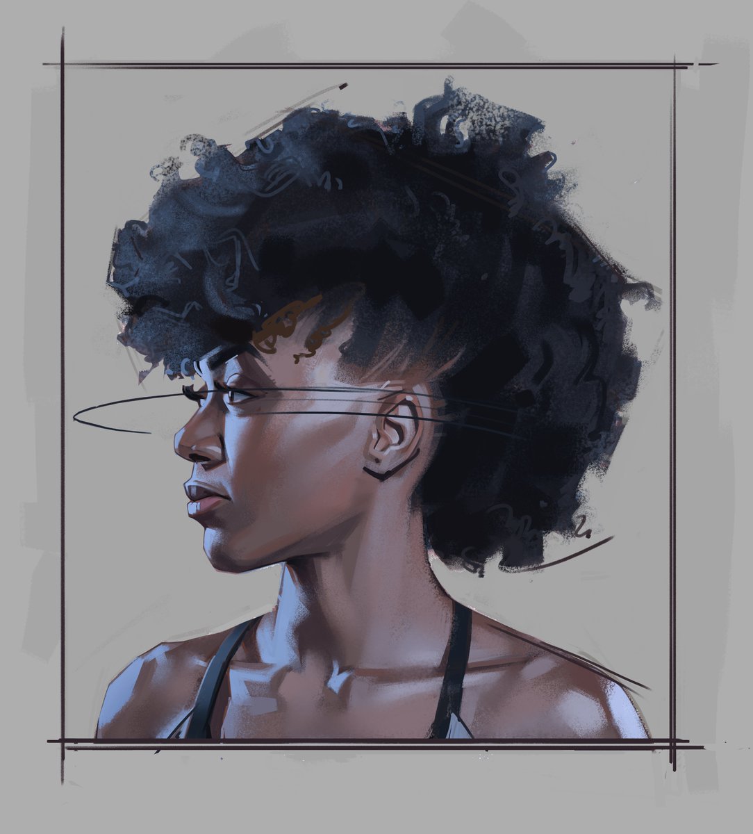 saqomolo's tweet photo. orning portrait painting! #portrait #painting #brushstrokes #illustration #gottogetbetter #goals #colorstudy #figuredrawing #gesturedrawing #figurativeart #sketches #doodles https://t.co/tDwGkcTUl0
