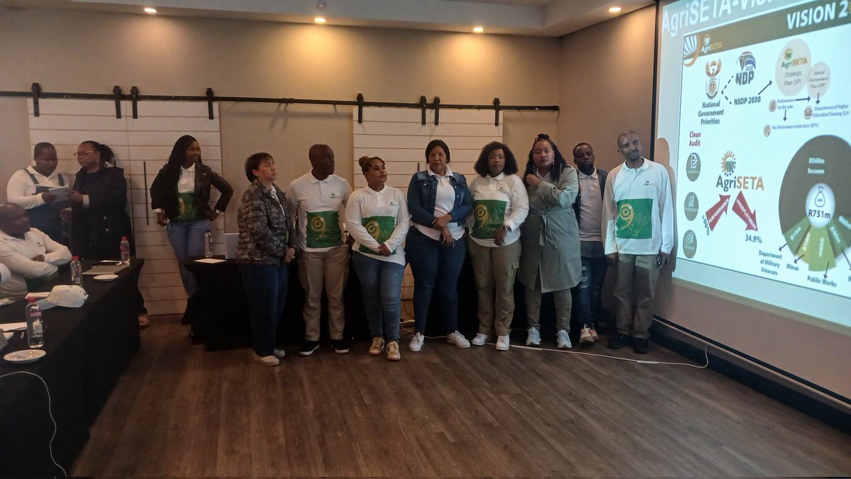 AgriSETA Broad Management Strategic session. Management meeting discussed pertinent issues pertaining to the Sector Skills Plan Priorities and the 2026/2027 Annual Performance Plan.