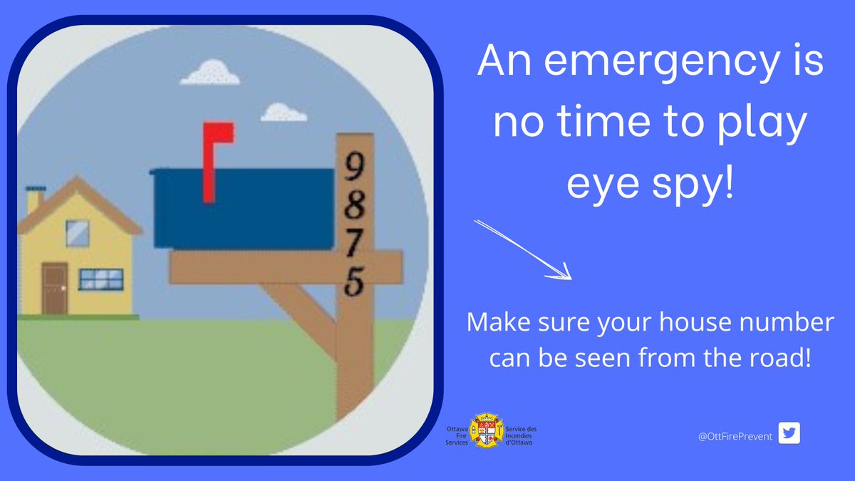 OttFirePrevent's tweet image. Can we find you in an emergency?
If your address is hiding, so are you. 
Light it up and help us get there fast! 🚪📍 
#FireSafety #VisibleAddress