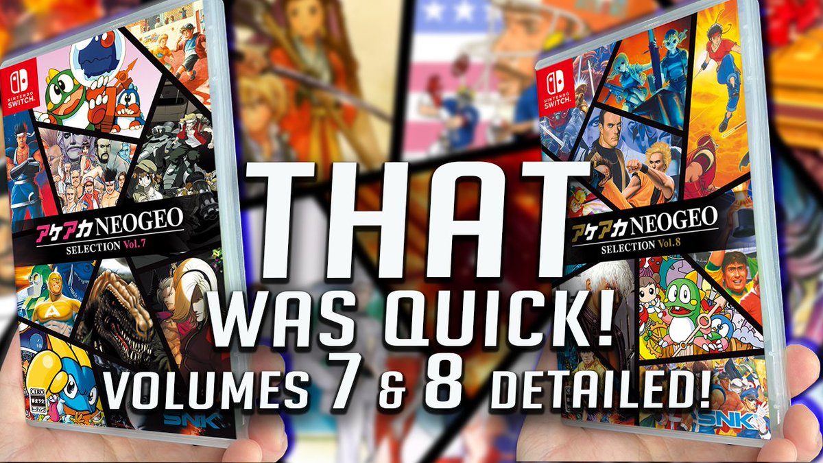 THAT WAS QUICK! 5 &amp; 6 are barely out and they JUST announced MORE!

Vol 7 videogamesplus.ca/cltwdd
Vol 8 videogamesplus.ca/nct6n7

Watch for full details: youtube.com/watch?v=LbvSxX…