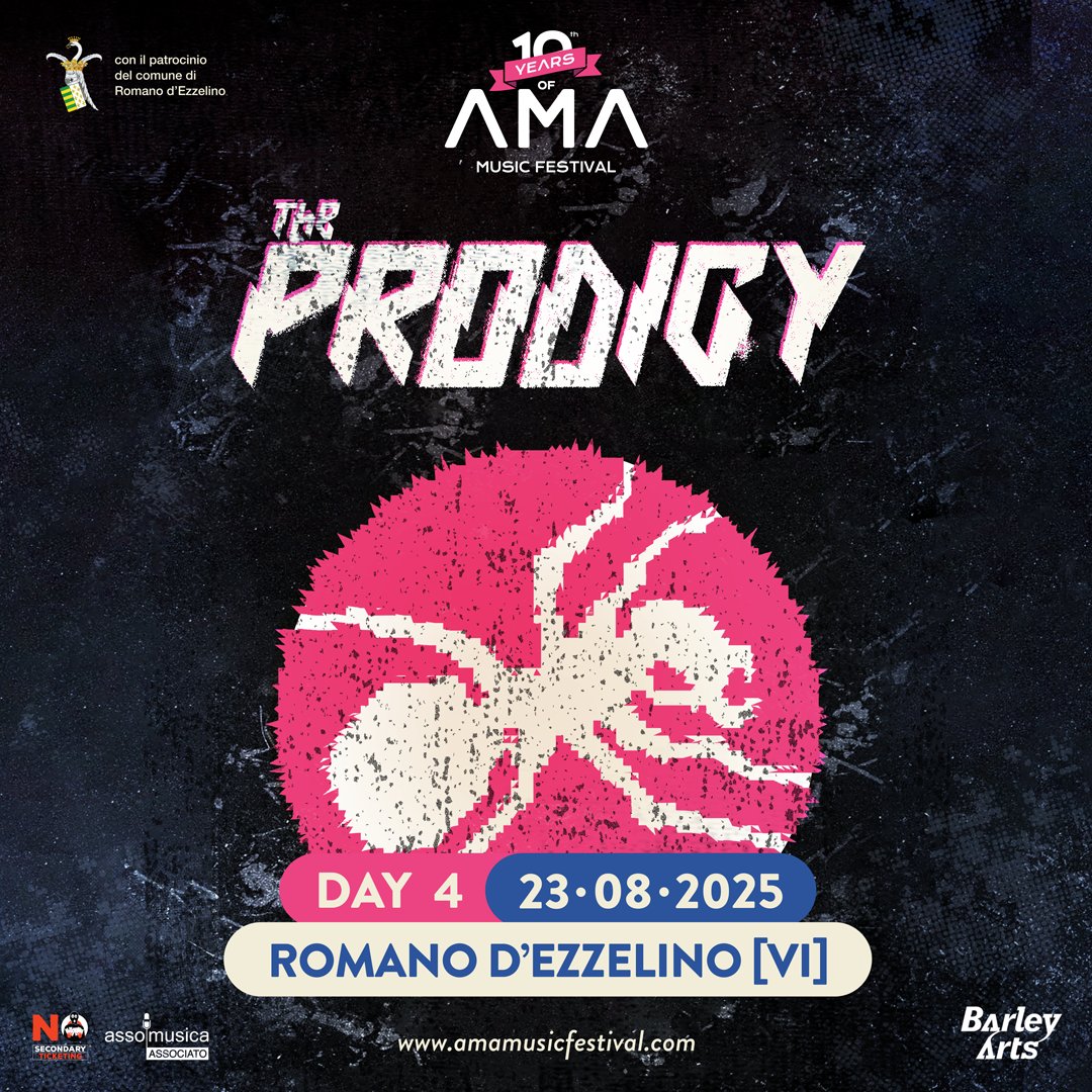 Just over 2 weeks til The Prodigy return to Italy at AMA Music Festival in Italy
Final tickets available from - amamusicfestival.com